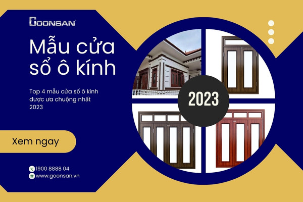 Top 4 Mẫu Cửa Sổ Ô Kính Được Ưa Chuộng Nhất 2023