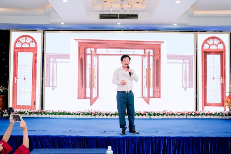 Nghệ sĩ Ưu tú Quang Tèo tại hội nghị khách hàng Goonsan 2024