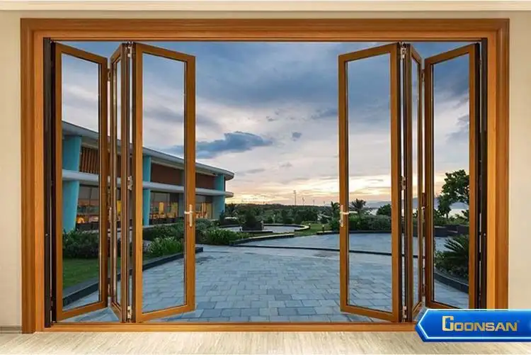 Cửa nhôm kính mở xếp