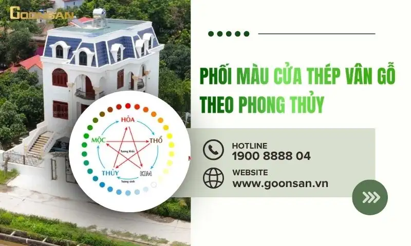 Phối Màu Cửa Thép Vân Gỗ Theo Phong Thủy (Theo Mệnh, Hướng Nhà)
