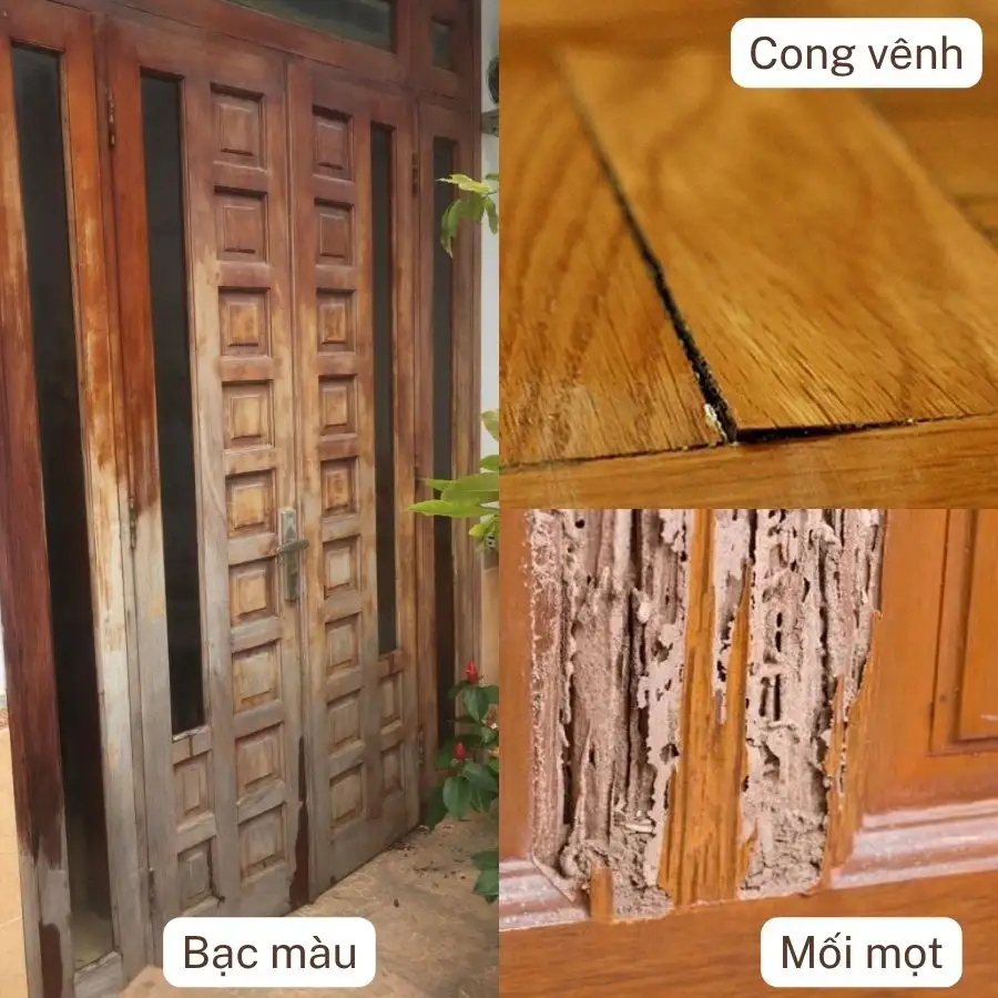 Hệ quả khi dùng cửa gỗ