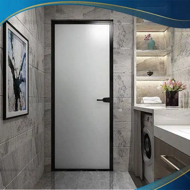 Mẫu cửa lùa nhà vệ sinh 1 cánh mờ vừa kín đáo vừa hiện đại