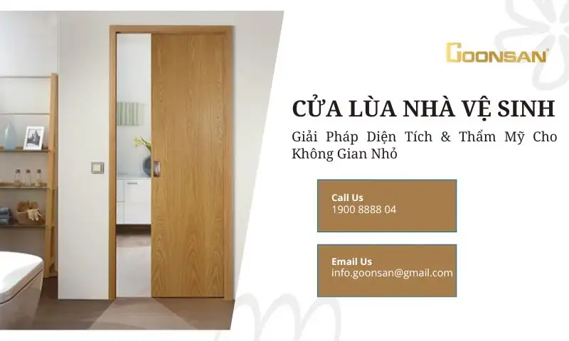 Cửa lùa nhà vệ sinh - giải pháp tối ưu diện tích và thẩm mỹ cho không gian nhỏ