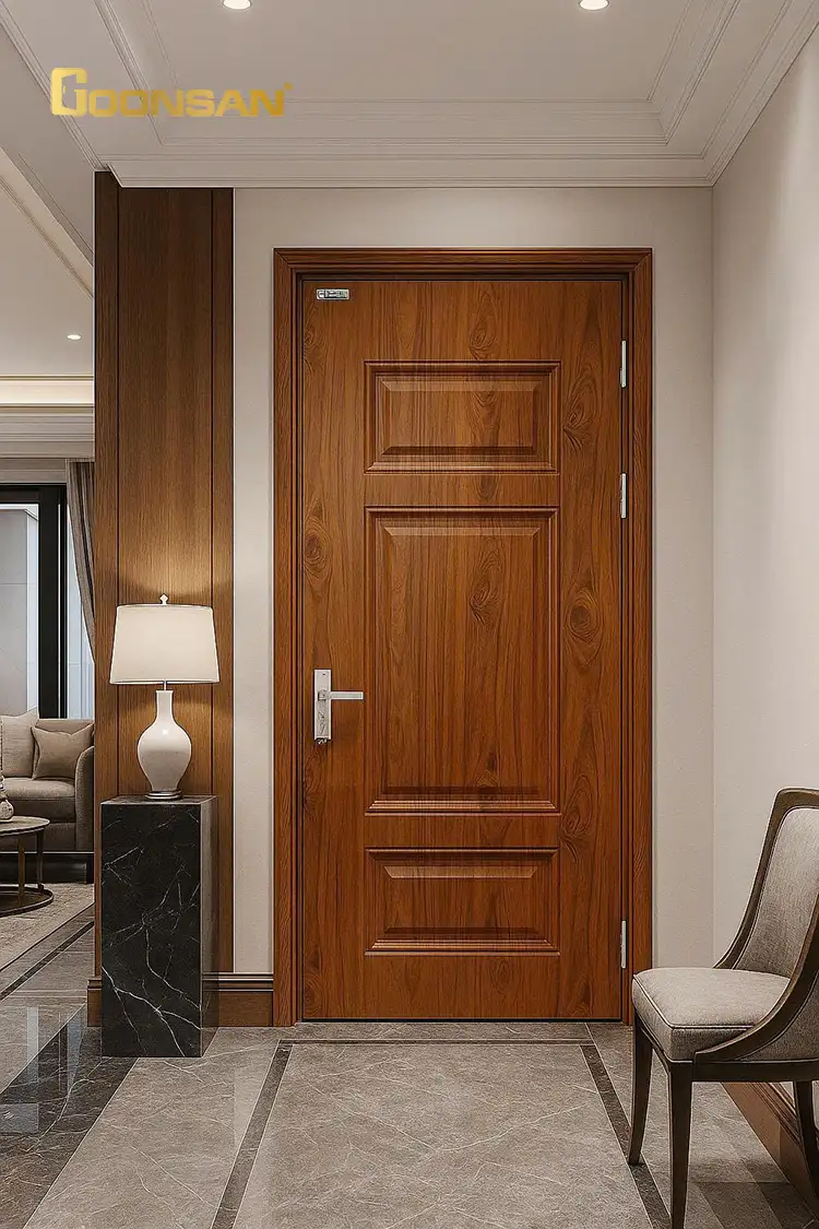 Kích thước cửa phòng ngủ 1 cánh nhôm Goonsan theo tiêu chuẩn 900 x 2200mm