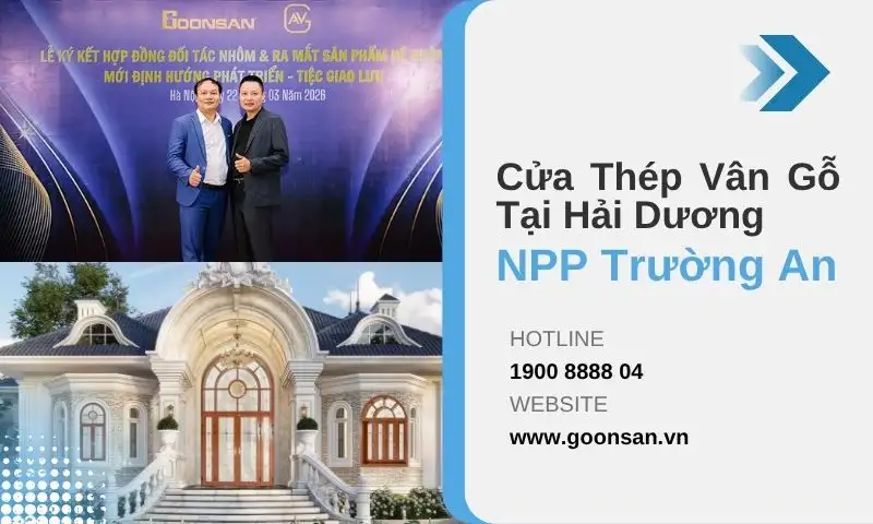 Cửa Thép Vân Gỗ Tại Hải Dương | Goonsan – NPP Trường An